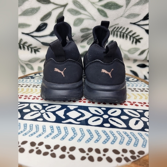Puma Womens Uncaged Black Running Shoes Sneakers Size 6.5 - Picture 5 of 10